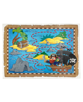 100pc Kid's Puzzle-Pirate Treasure Map