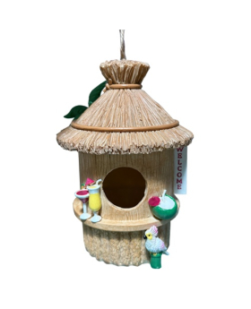 Resin Tiki Hut Bird House