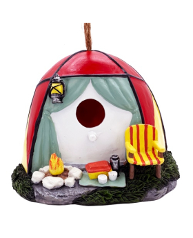 Resin Camping Tent Bird House