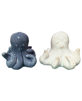 Ceramic Octopus Salt & Pepper Set