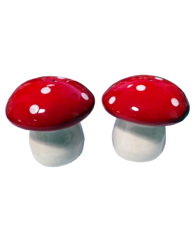 Ceramic Mushroom Salt & Pepper Set