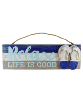 Special Price Wood Sandals sign - Life is Good