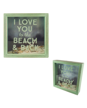 Special Price Love you to the Beach / Sand & Shell Shadow Box