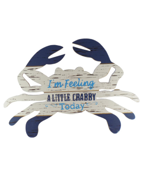 Wood sign - I'm Feeling Crabby