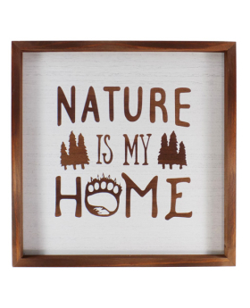 Special Price Wood box sign - Nature is my Home