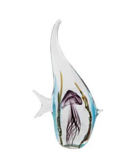 Glass Tropical Fish/ Jellyfish inside 970 grams