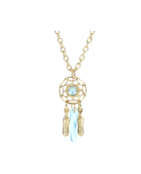 Assorted Stone Dreamcatcher Necklace
