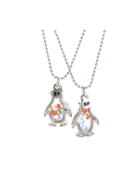 Assorted Multi Bead Penguin Necklace Set