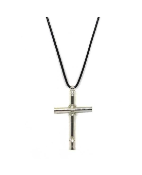 Silver Cross Whistle necklace