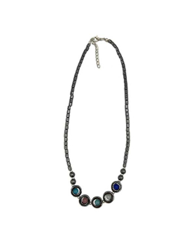 Solar bead Hematite Necklace