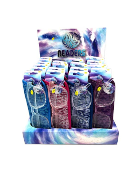 Good Vibes Readers with Pouch assorted