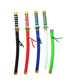 23 inch plastic Ninja Sword 4 assorted colors
