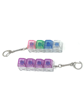 FIDGET KEYBOARD LED KEYCHAIN