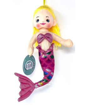  12" GOLD HAIR MERMAID DOLL