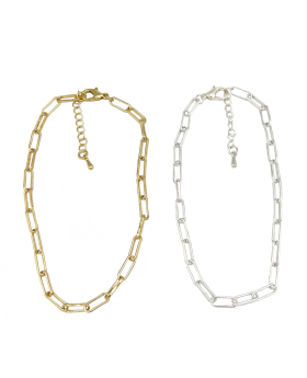 Link chain Anklet in Silver and Gold assorted