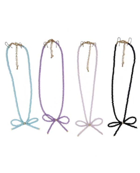 Assorted beaded Bow Necklace