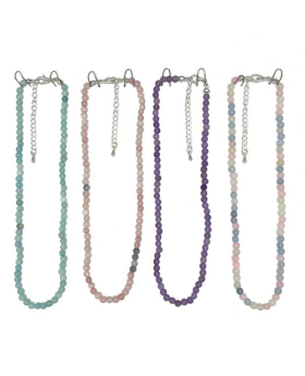 Genuine Stone beaded Necklace assorted