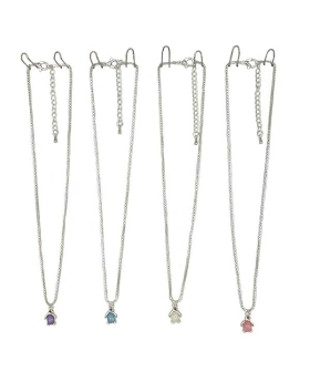 Sparkle Resin Penguin on Silver Necklace