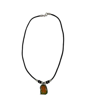 Capybara Mood Necklace on Black cord