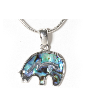 Bear Spirit Paua Necklace
