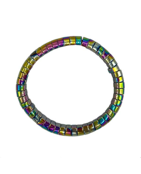 Rainbow Hematite elastic Bracelet