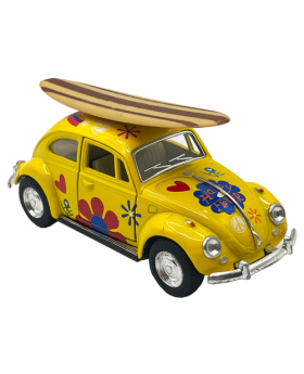 Beetle with Surfboard Vehicle