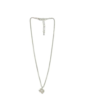 State of Texas charm with crystals on silver chain Necklace