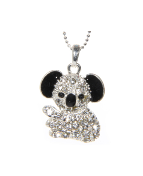 Rhinestone Koala Necklace