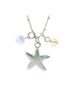 Starfish Bead Charm Necklace