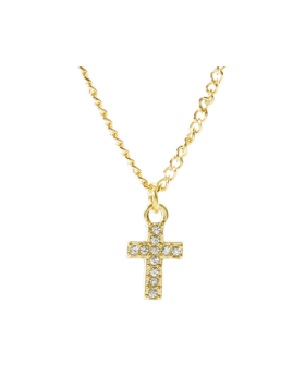 Rhinestone Cross Necklace