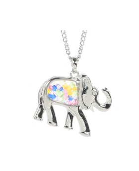 Multi Stone Elephant Necklace