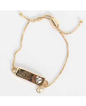 Adjustable Gold Love Bracelet
