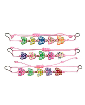 Assorted Fimo Butterfly Bracelet