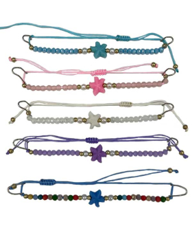 Beaded Starfish string Bracelet