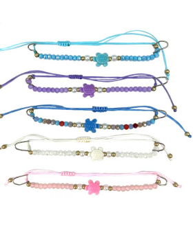 Beaded Turtle String Bracelet