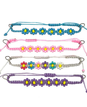 Beaded flower Bracelet assorted