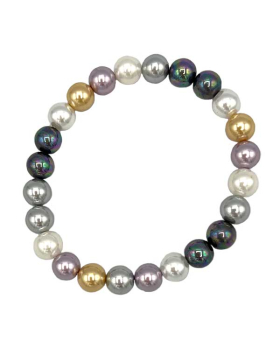 Multicolor Pearl  stretch Bracelet