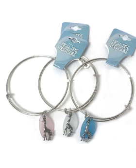 Sea Glass Giraffe Bangle Bracelet
