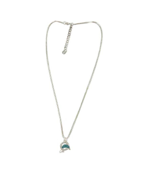 Enamel Dolphin with Crystals Necklace