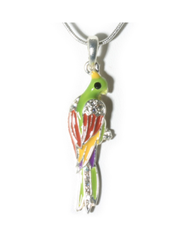 Parrot with Rhinestones Necklace