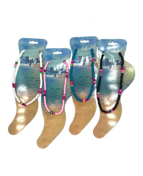Skinny Fimo Bright color block Anklet