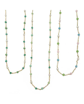Assorted Delicate Gold chain and bead Choker