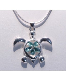 Tortoise w/Flower Necklace