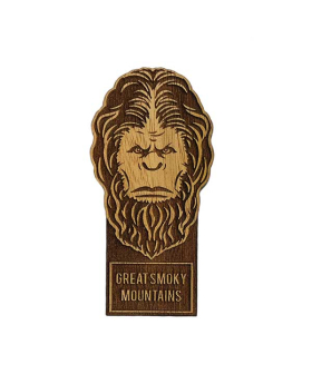 Bigfoot Cutout Wood Magnet with Namedrop
