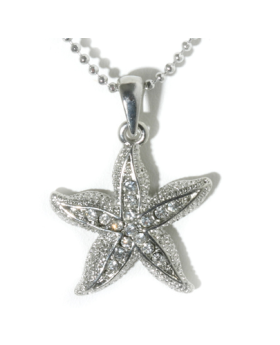 Rhinestone Starfish Necklace